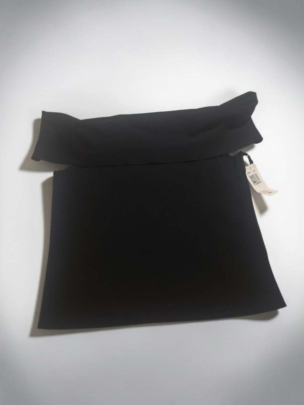 T by Alexander Wang Foldover Off-Shoulder Top Size L Black